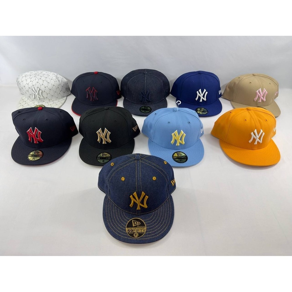 Lot x10 New Era 59Fifty At 50 Anniversary Edition New York Yankees Made USA MLB